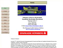 Screenshot der alten Homepage 2001
